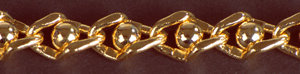 Perlenkette gold 8 mm