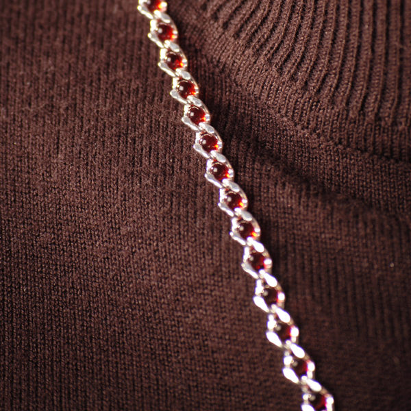 Perlenkette rot 5 mm