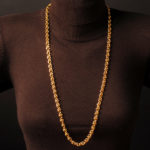 Perlenkette gold 6 mm